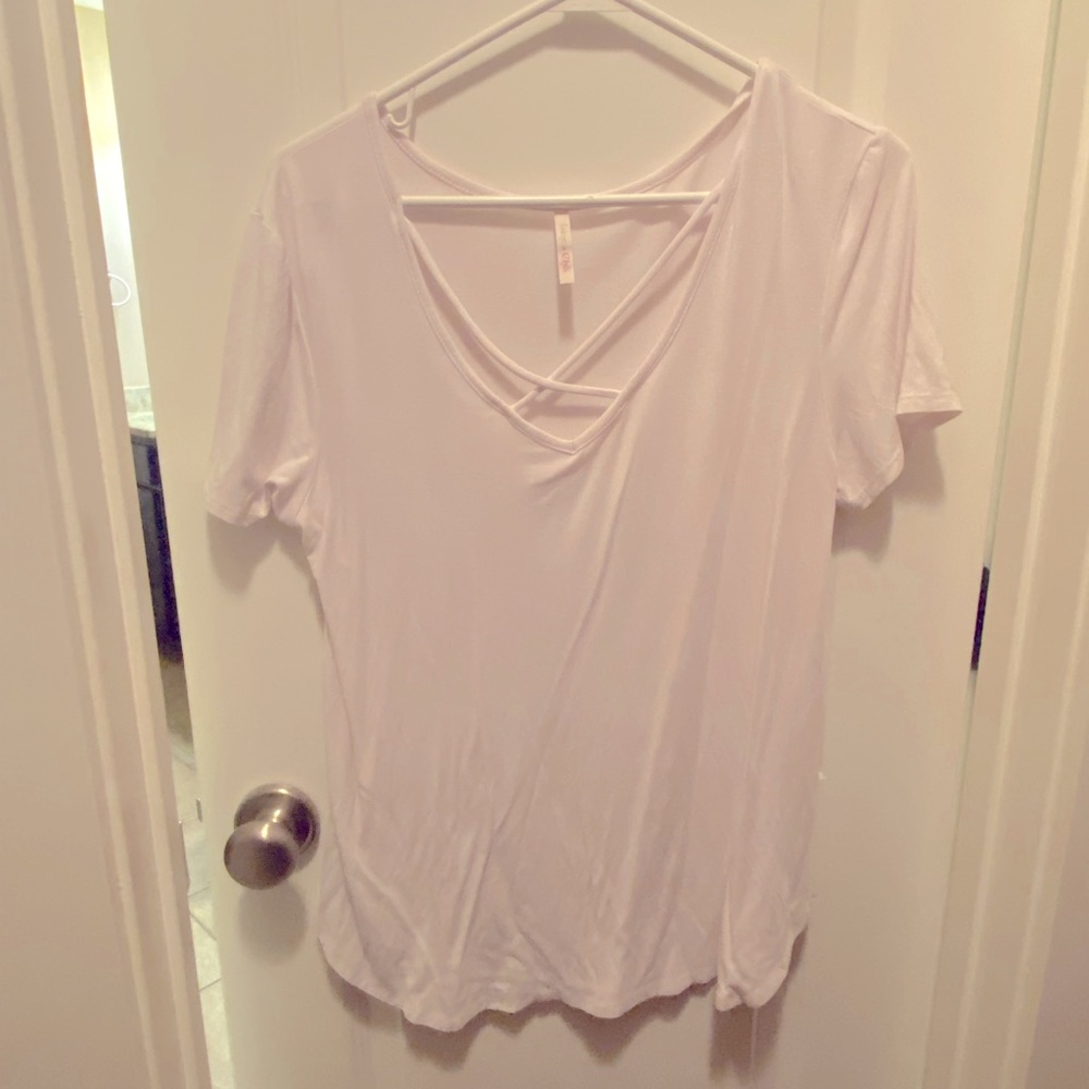 Lime n chili size medium cross cross top.